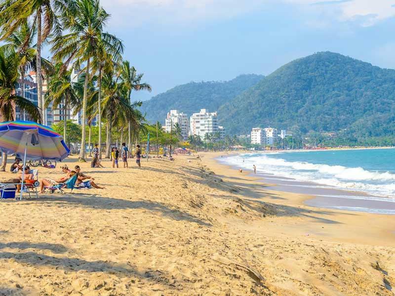 Ap Na Avenida Da Praia Карагуататуба Екстериор снимка